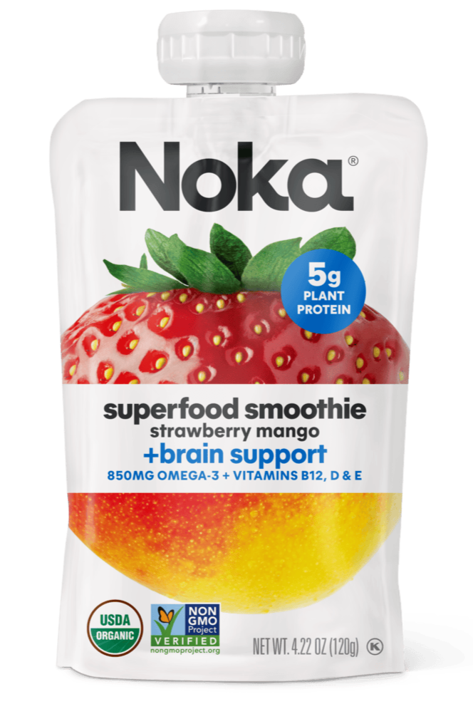 Strawberry Mango, Superfood Smoothie + Brain Support